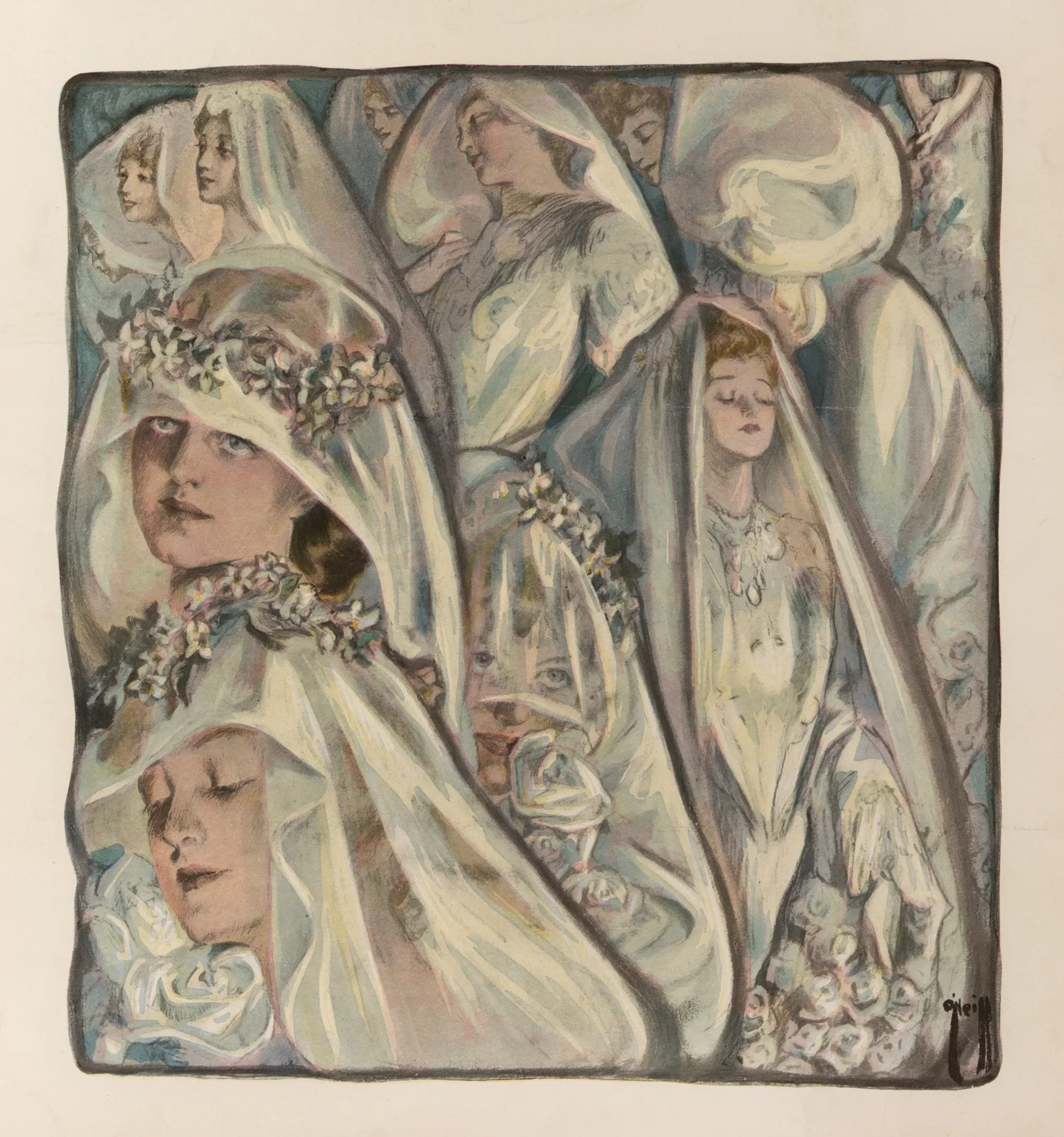 June flowers av Rose Cecil O'Neill