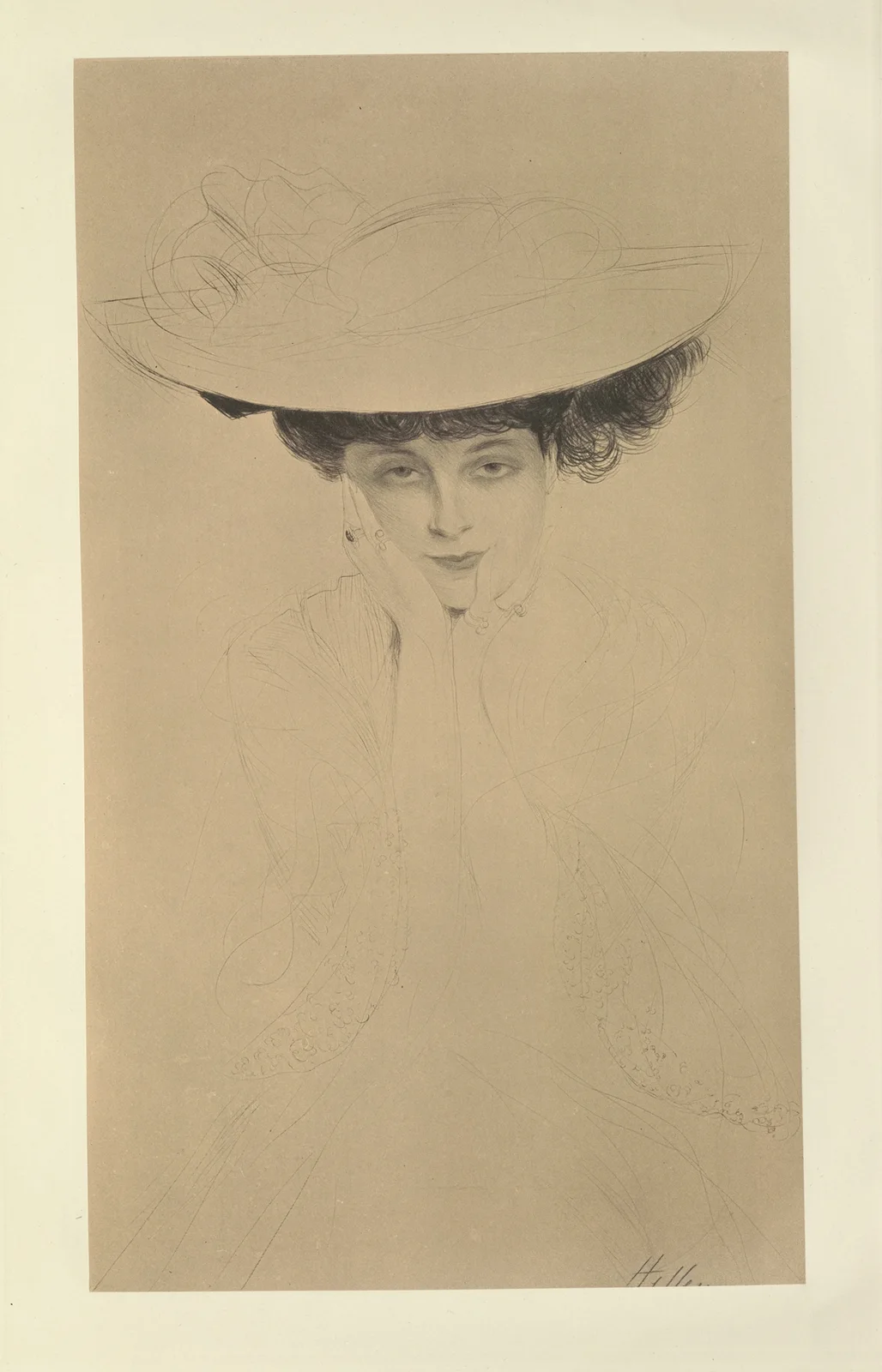 La Comtesse de Noailles av Paul César Helleu