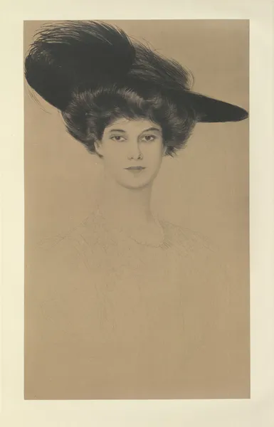 Miss M. Gould av Paul César Helleu