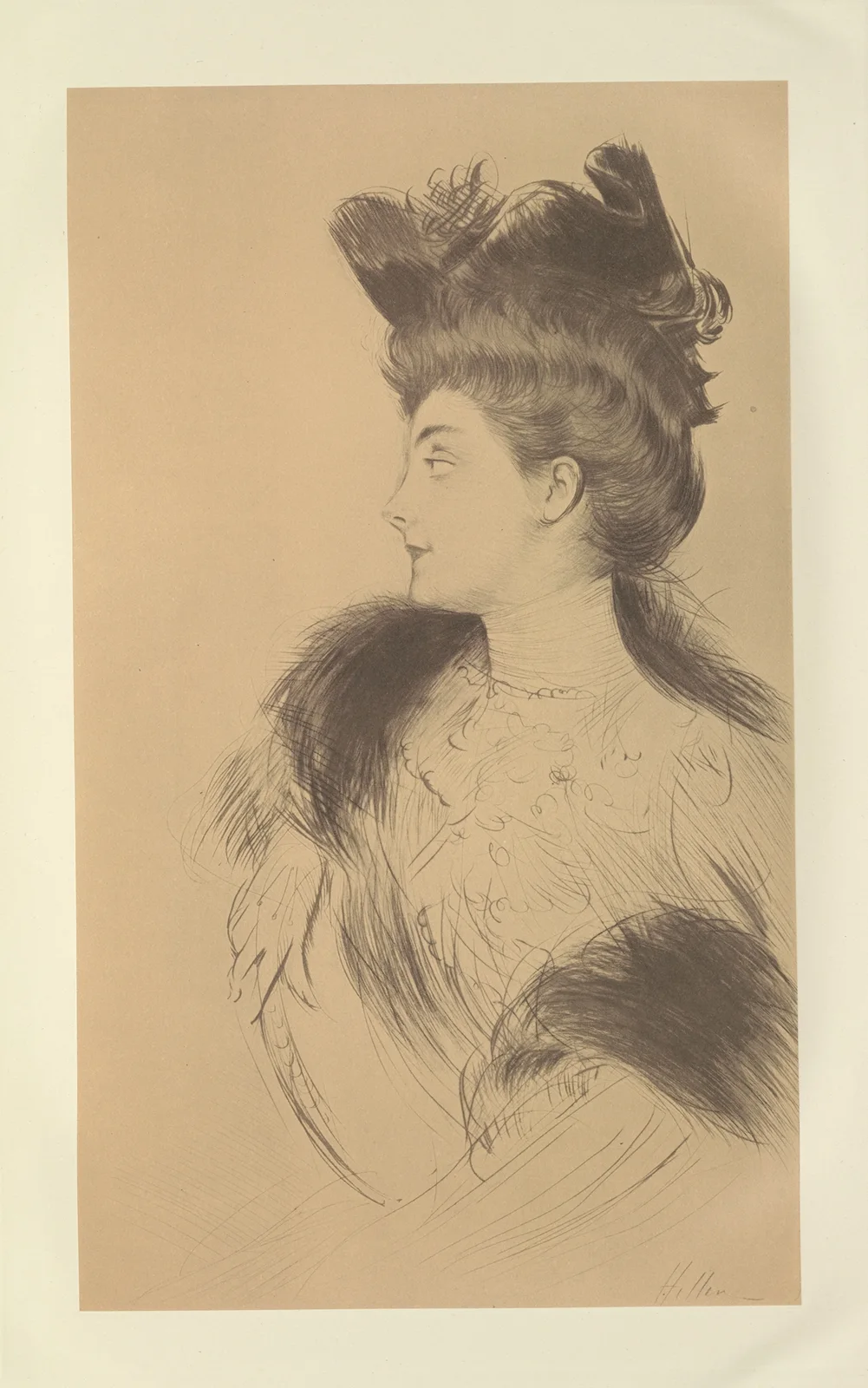 Mrs. Law av Paul César Helleu