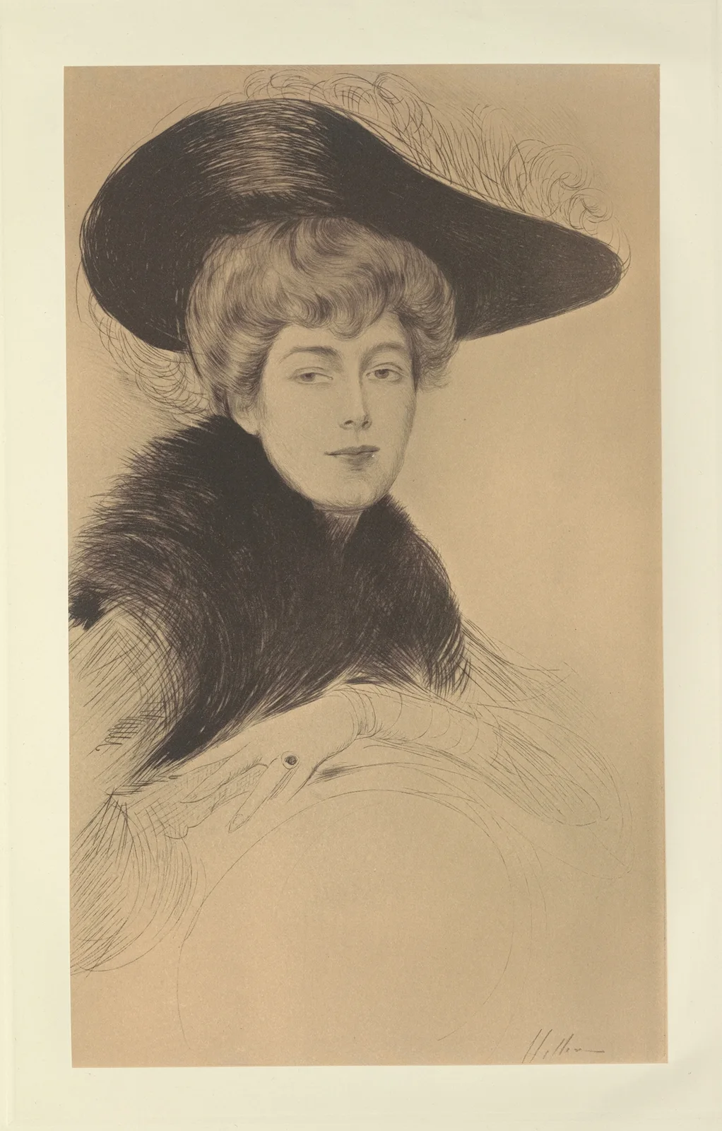 Mrs. Thomas av Paul César Helleu