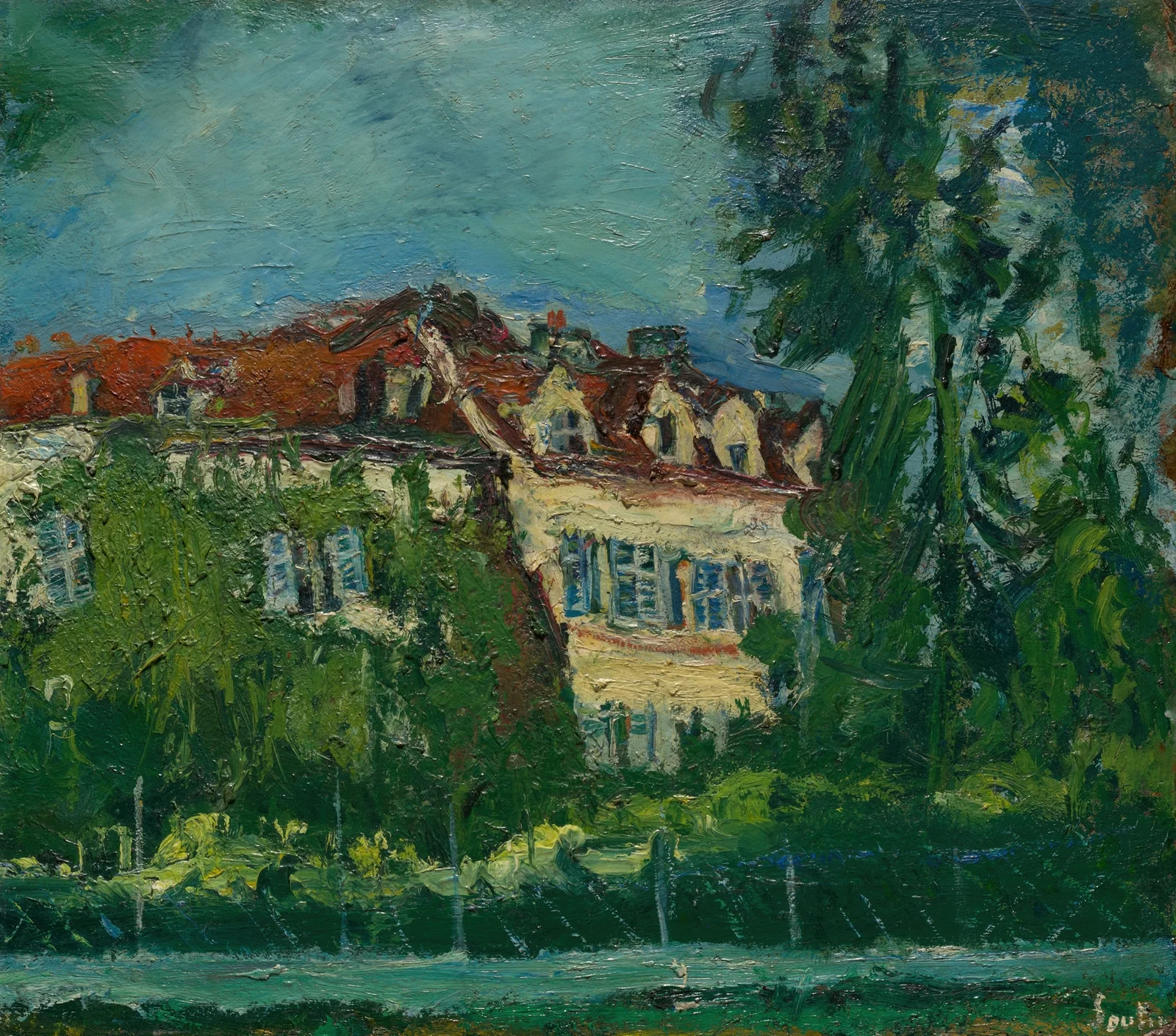Landscape with House av Chaïm Soutine