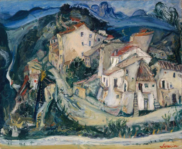 View of Cagnes av Chaïm Soutine