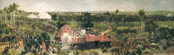 The Battle of Sanitago av Howard Chandler Christy