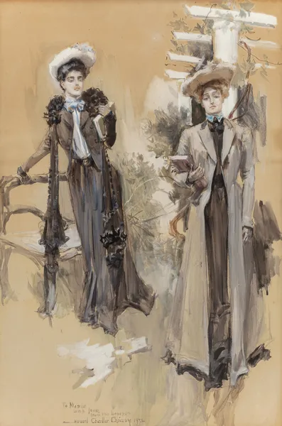 The Girl Looked At Her and Passed On av Howard Chandler Christy