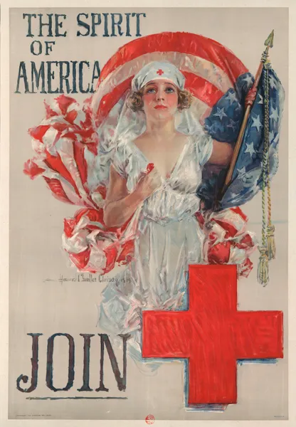 The Spirit of America. Join (the American Red Cross), 1919 – nr 1 av Howard Chandler Christy