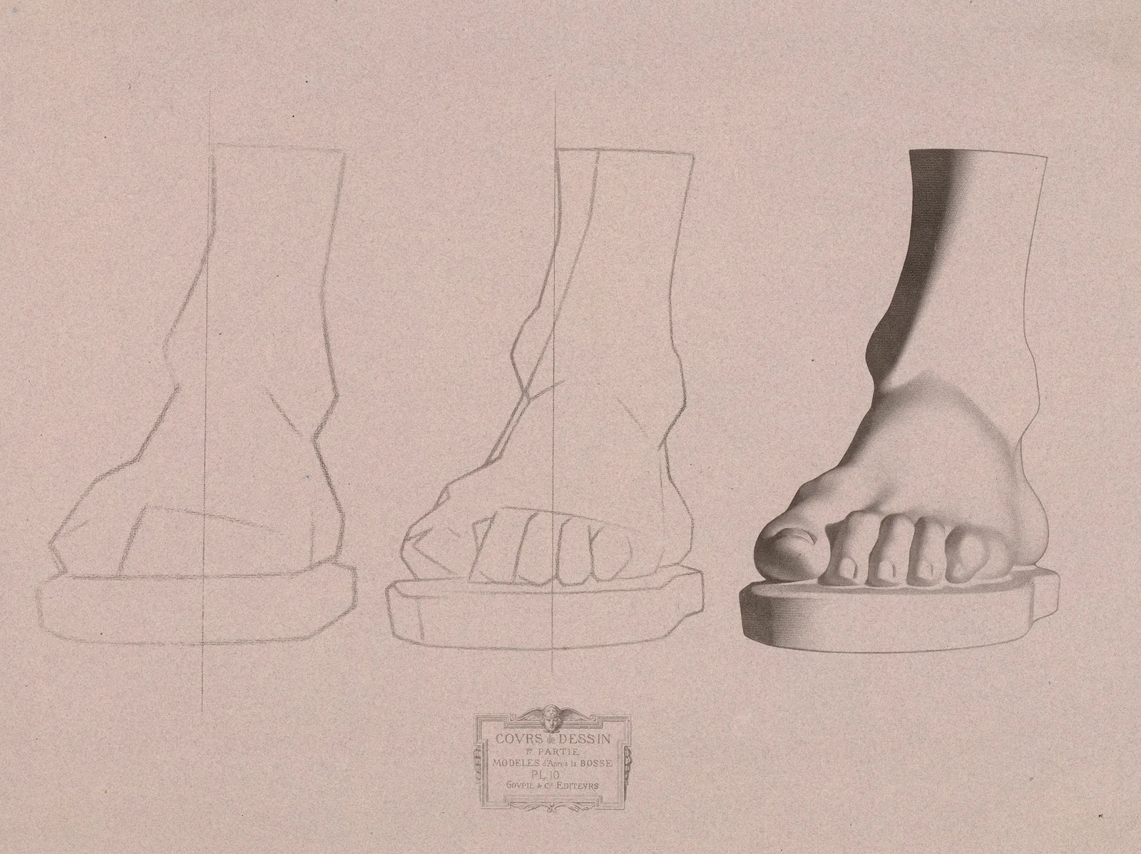 Cours de dessin Pl.11 av Charles Bargue
