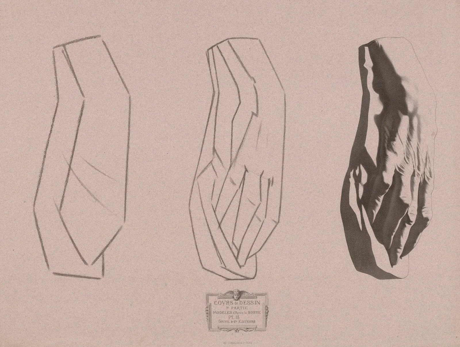 Cours de dessin Pl.14 av Charles Bargue