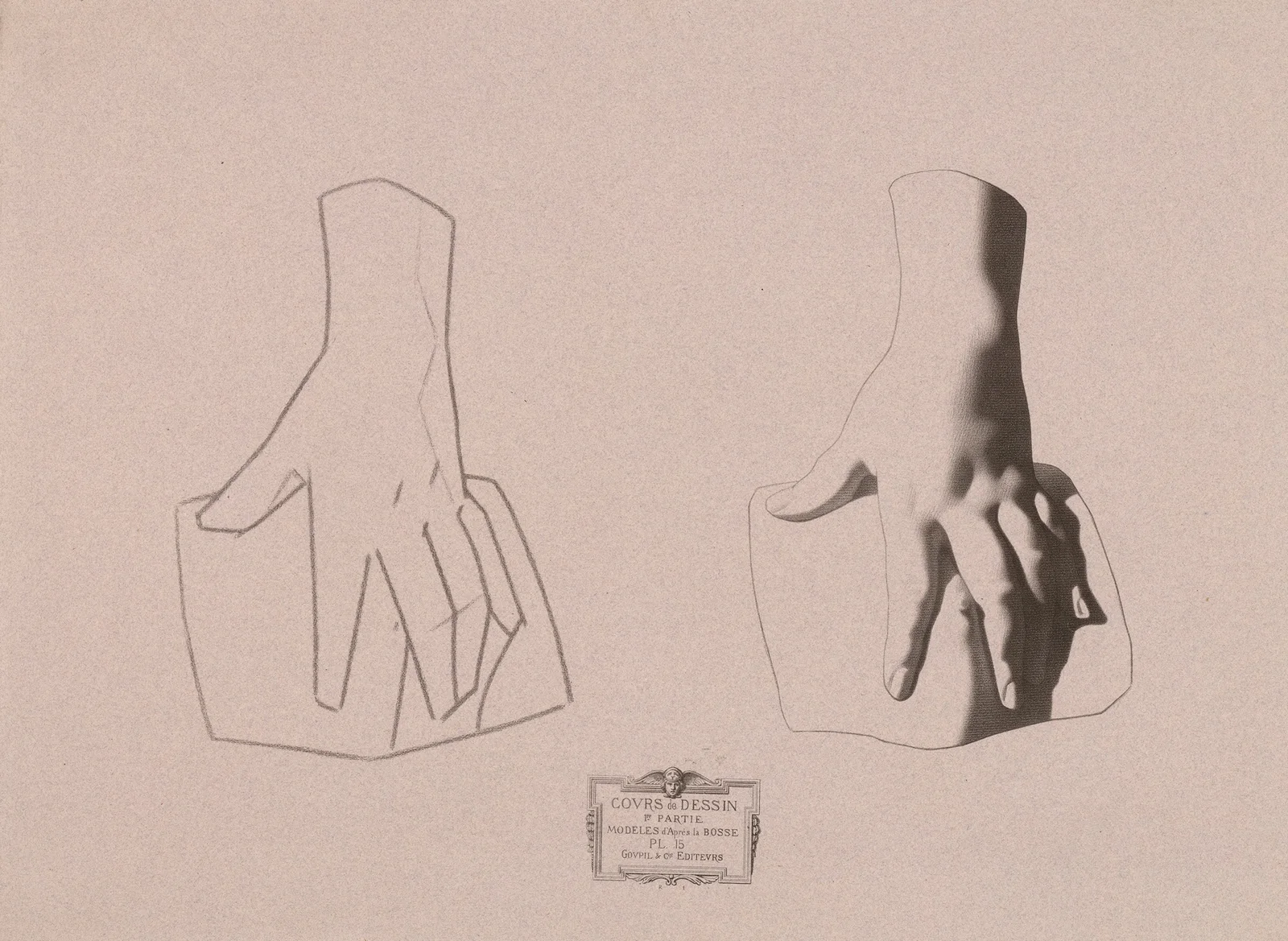 Cours de dessin Pl.16 av Charles Bargue