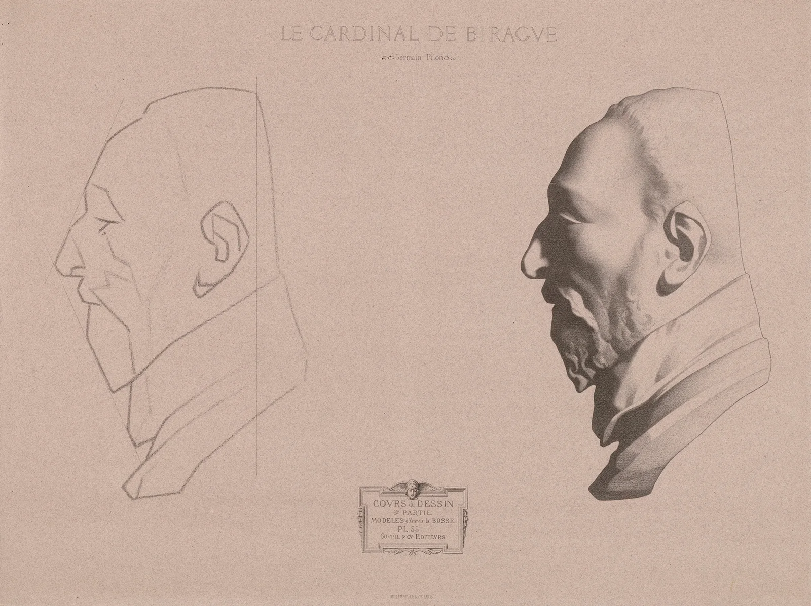Cours de dessin Pl.37 av Charles Bargue