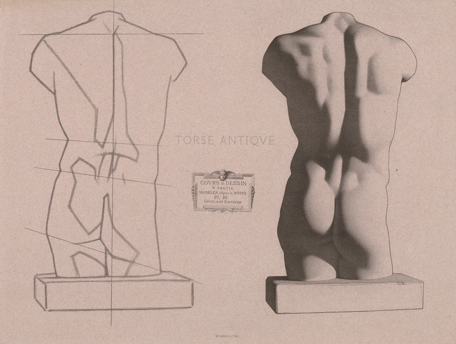 Cours de dessin Pl.59 av Charles Bargue