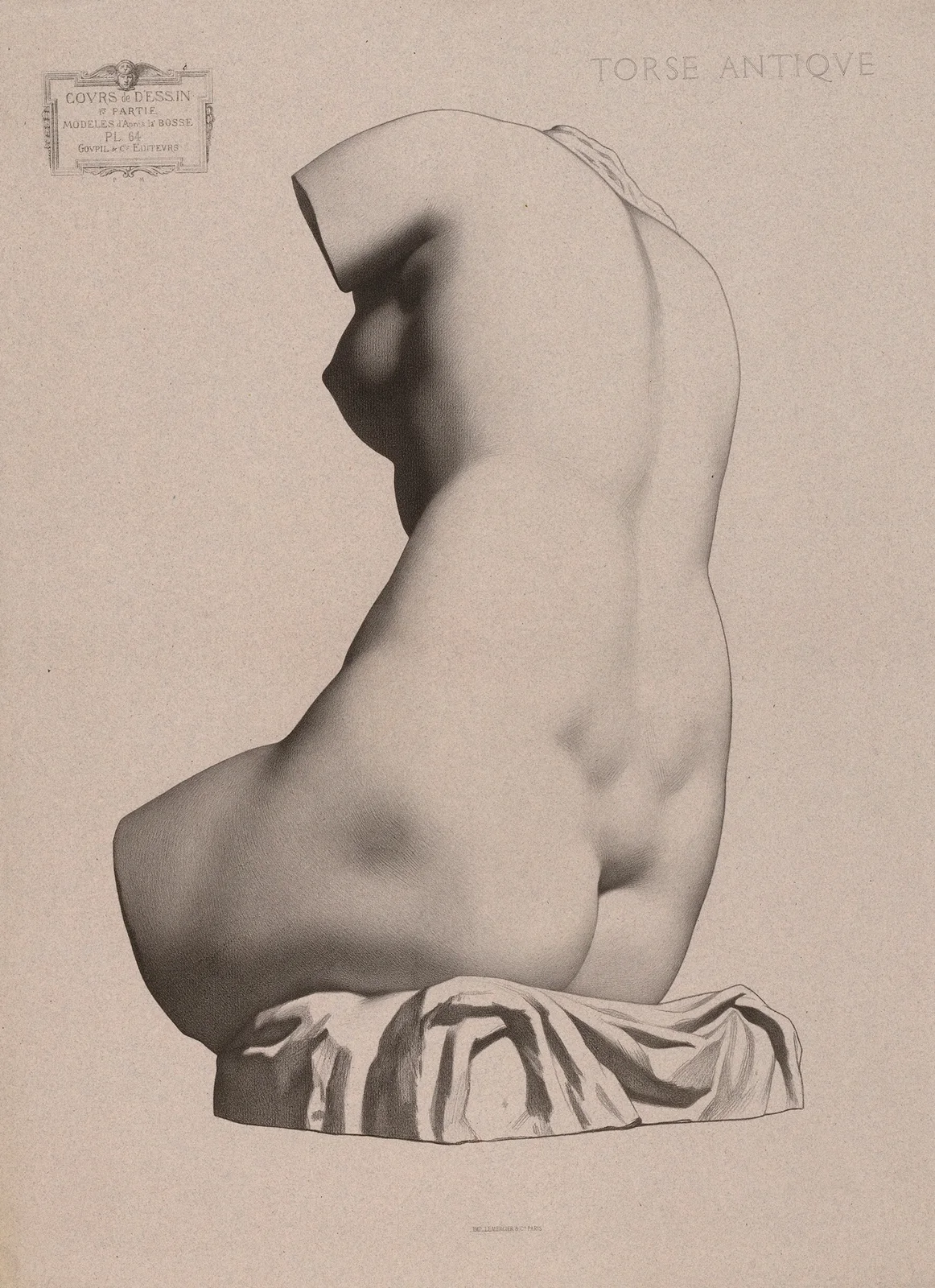 Cours de dessin Pl.67 av Charles Bargue