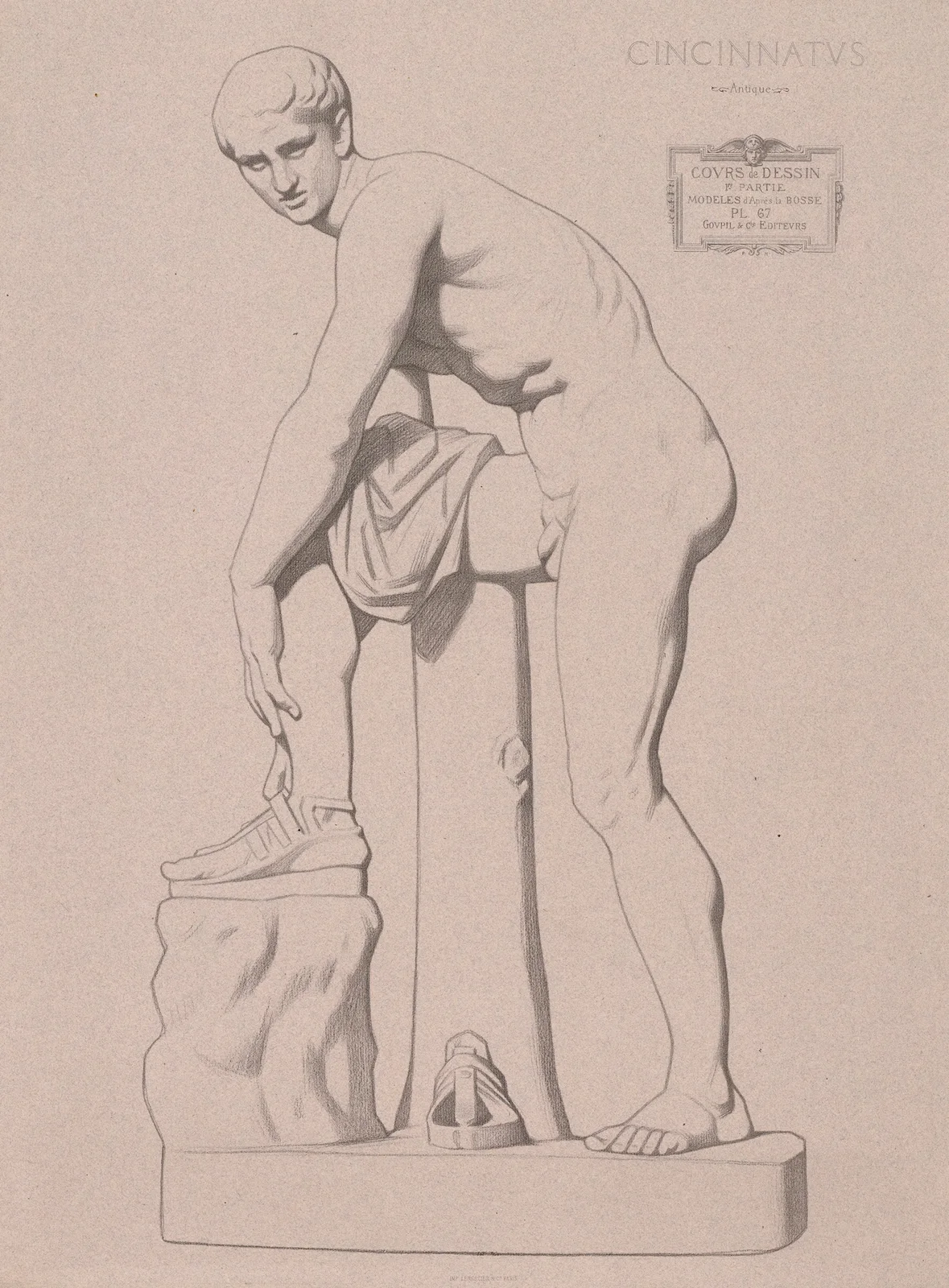 Cours de dessin Pl.70 av Charles Bargue