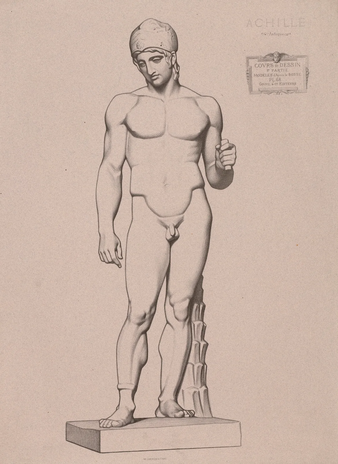 Cours de dessin Pl.71 av Charles Bargue