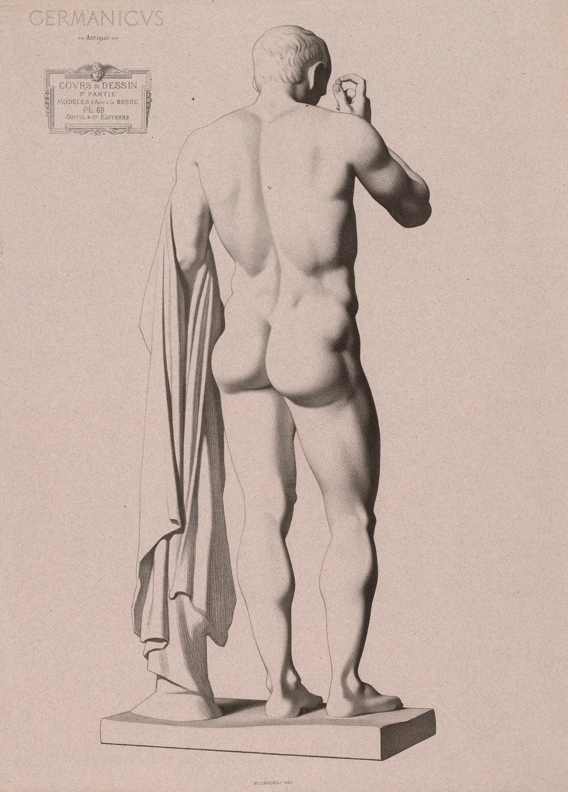 Cours de dessin Pl.72 av Charles Bargue