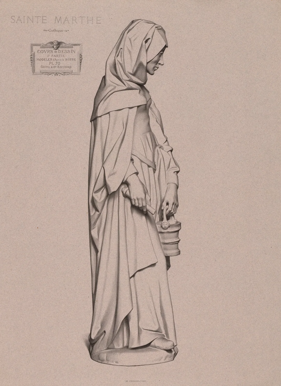 Cours de dessin Pl.73 av Charles Bargue