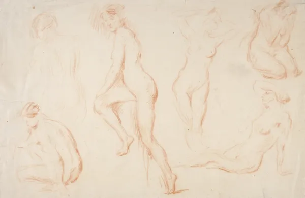 Six Studies of a Female Nude av Charles Chaplin