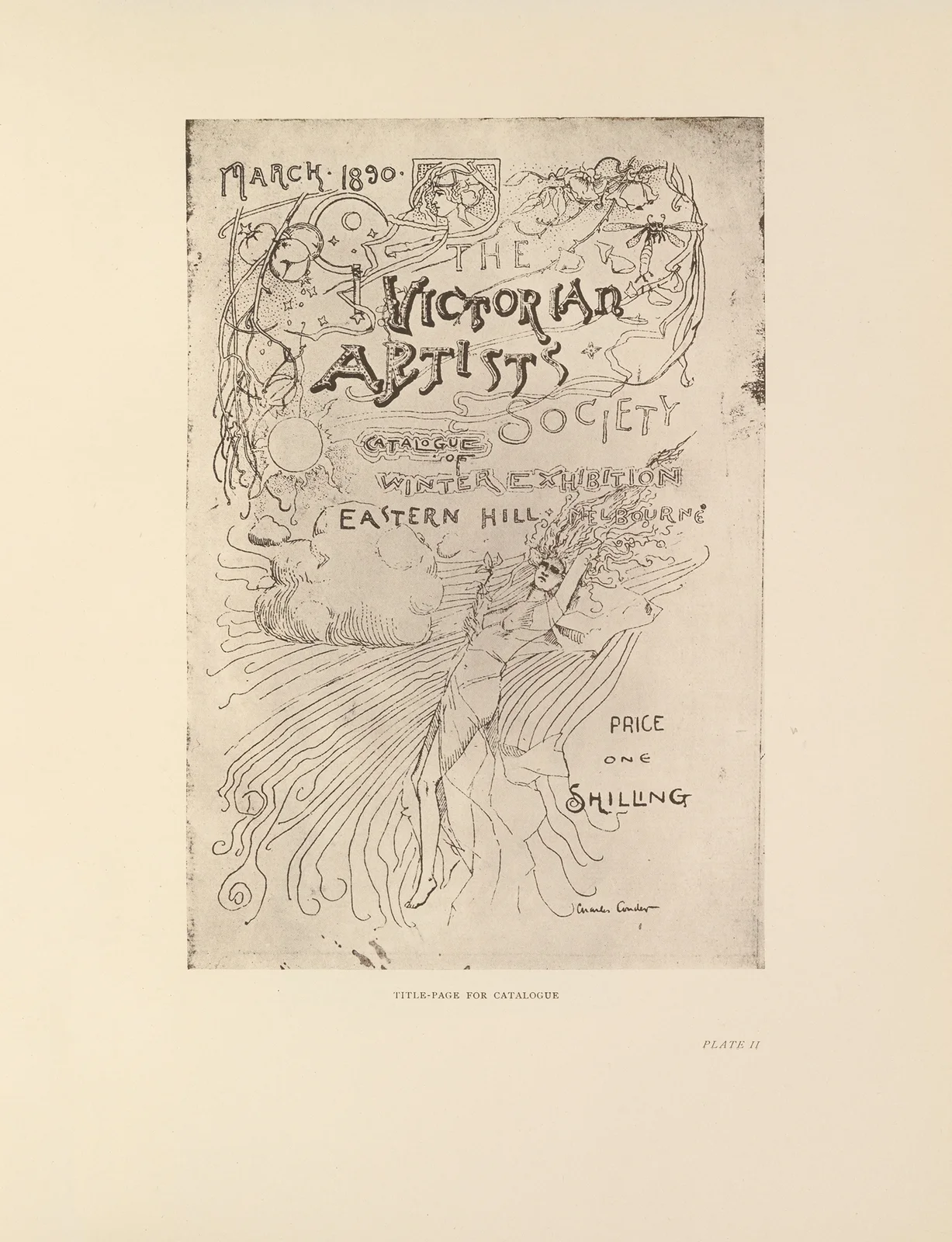 Title-Page for Catalogue av Charles Conder