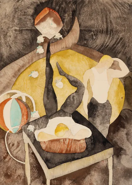 In Vaudeville Two Acrobat-Jugglers av Charles Demuth