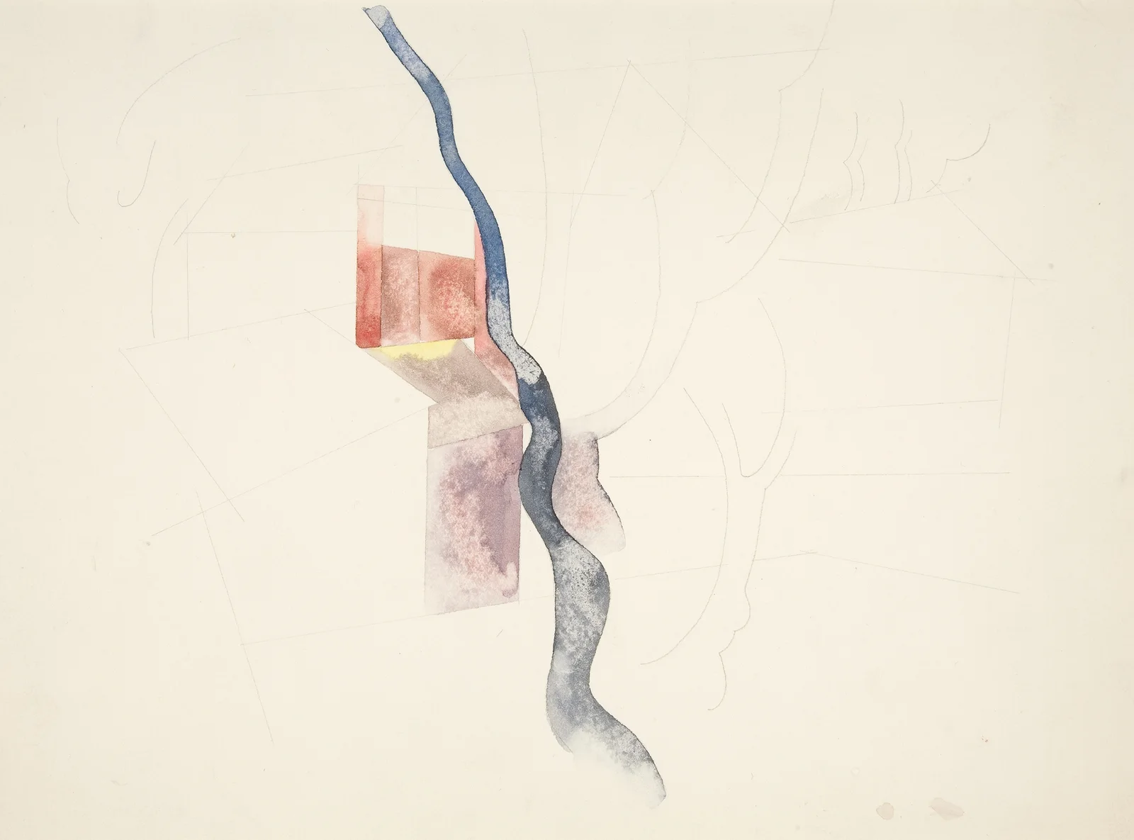 Tree Abstraction (probably study for Red Chimneys, 1918) av Charles Demuth