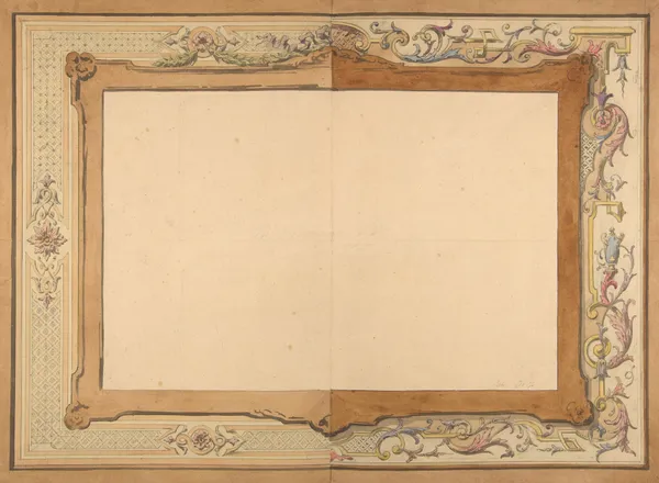 Design for a ceiling (19th Century) av Jules-Edmond-Charles Lachaise