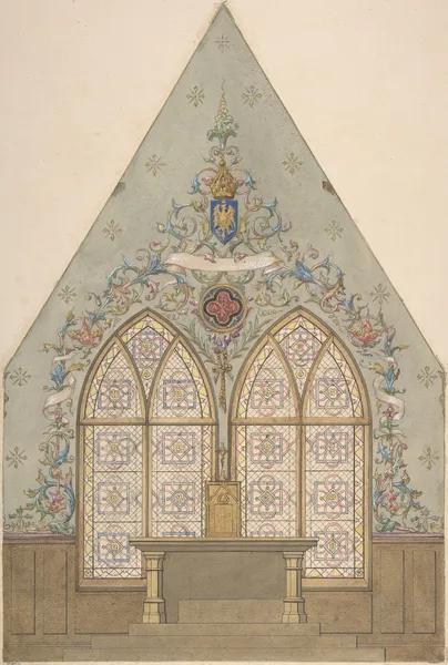 Design for Altar and Chapel, Farnborough av Jules-Edmond-Charles Lachaise