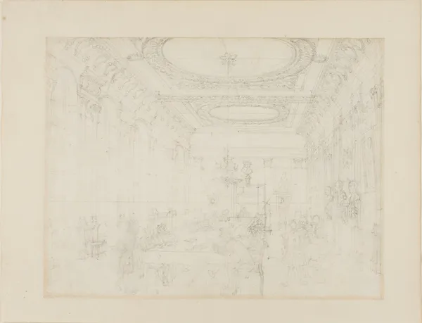 Study for The College of Physicians, from Microcosm of London av Augustus Charles Pugin