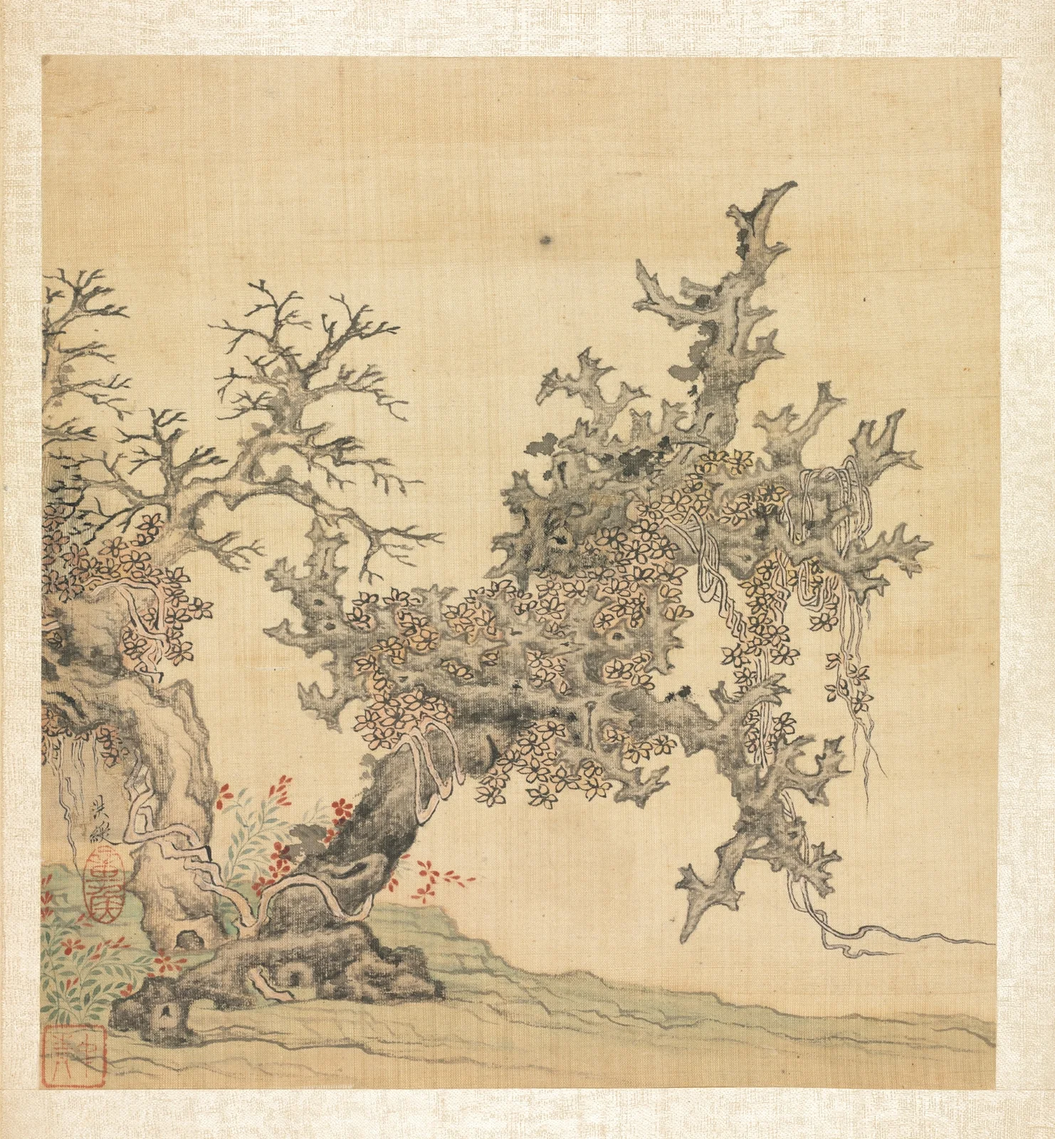 An Ancient Tree av Chen Hongshou