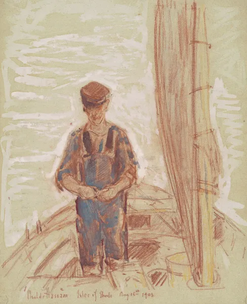 Fisherman, Isle Of Shoals av Childe Hassam