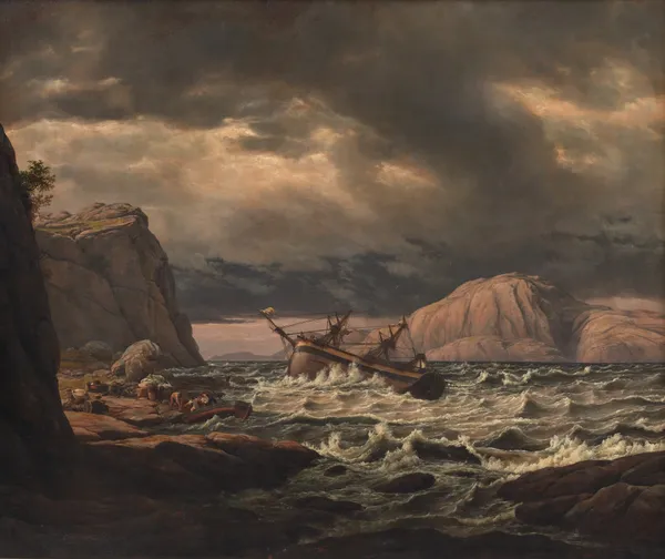 A Shipwreck on the Coast of Norway av Johan Christian Dahl