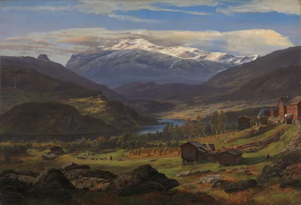 From Hjelle in Valdres av Johan Christian Dahl