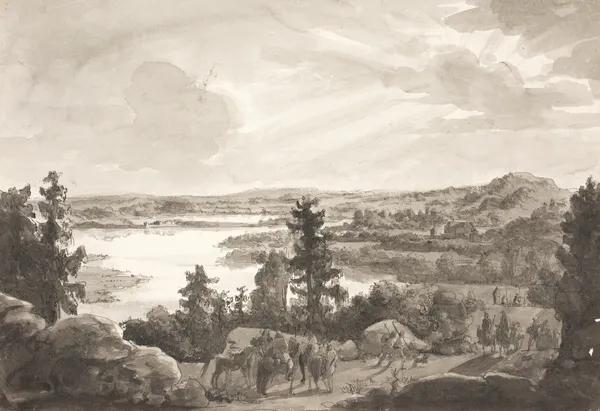 View of a Lake, Norway av Johan Christian Dahl
