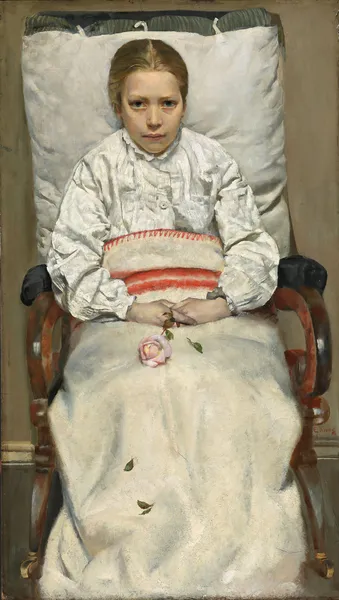 Sick Girl av Christian Krohg