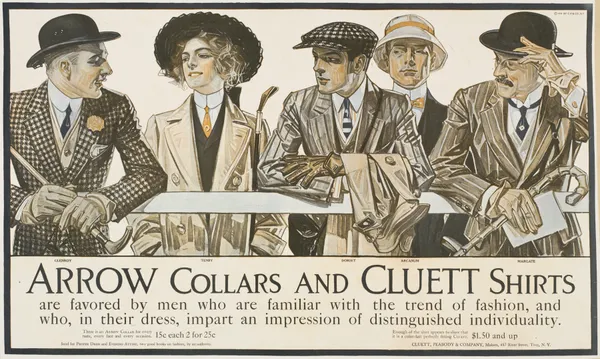 Arrow collars. Cluett shirts, 1895 – nr 1 av Joseph Christian Leyendecker