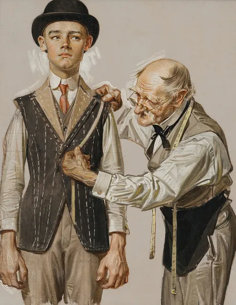 Fitted for a Suit av Joseph Christian Leyendecker