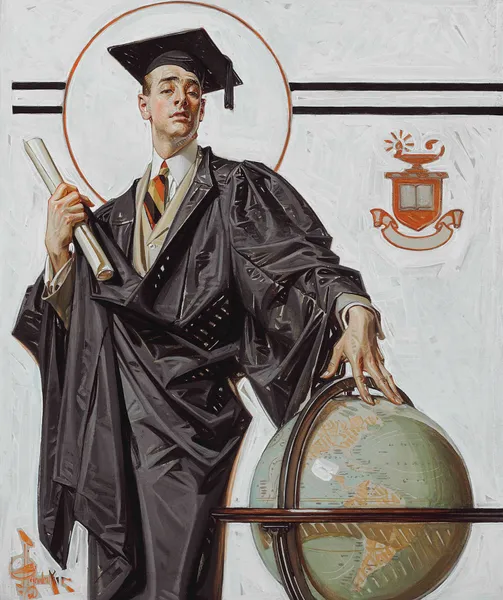 June Graduate av Joseph Christian Leyendecker