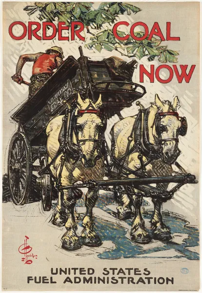 Order coal now av Joseph Christian Leyendecker