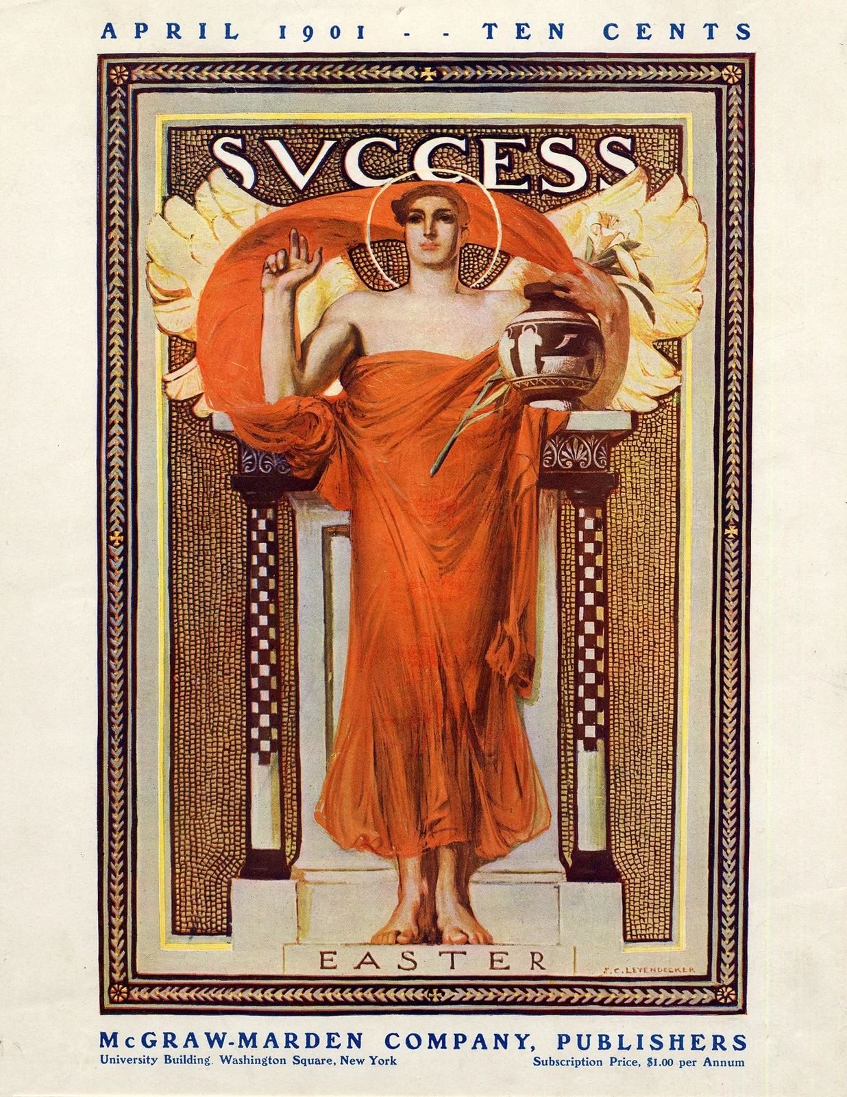 Success Easter April 1901 av Joseph Christian Leyendecker