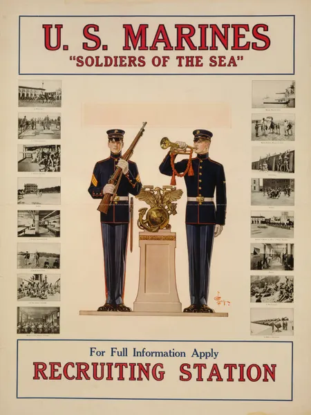 U.S. Marines ‘Soldiers of the sea’ av Joseph Christian Leyendecker