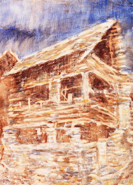 Haus in Bosco av Christian Rohlfs