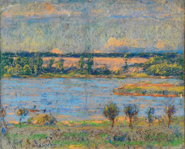 Teich am Abend av Christian Rohlfs