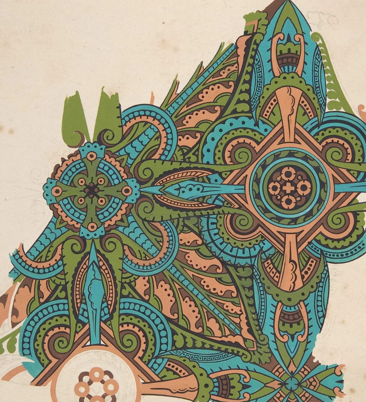 Design drawing av Christopher Dresser