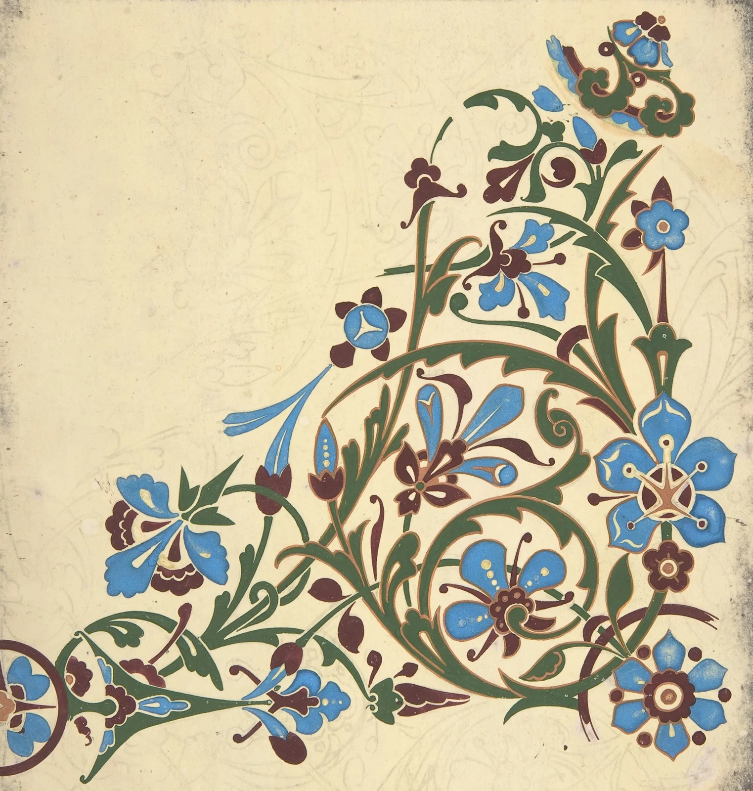 Design for a Floral Pattern av Christopher Dresser