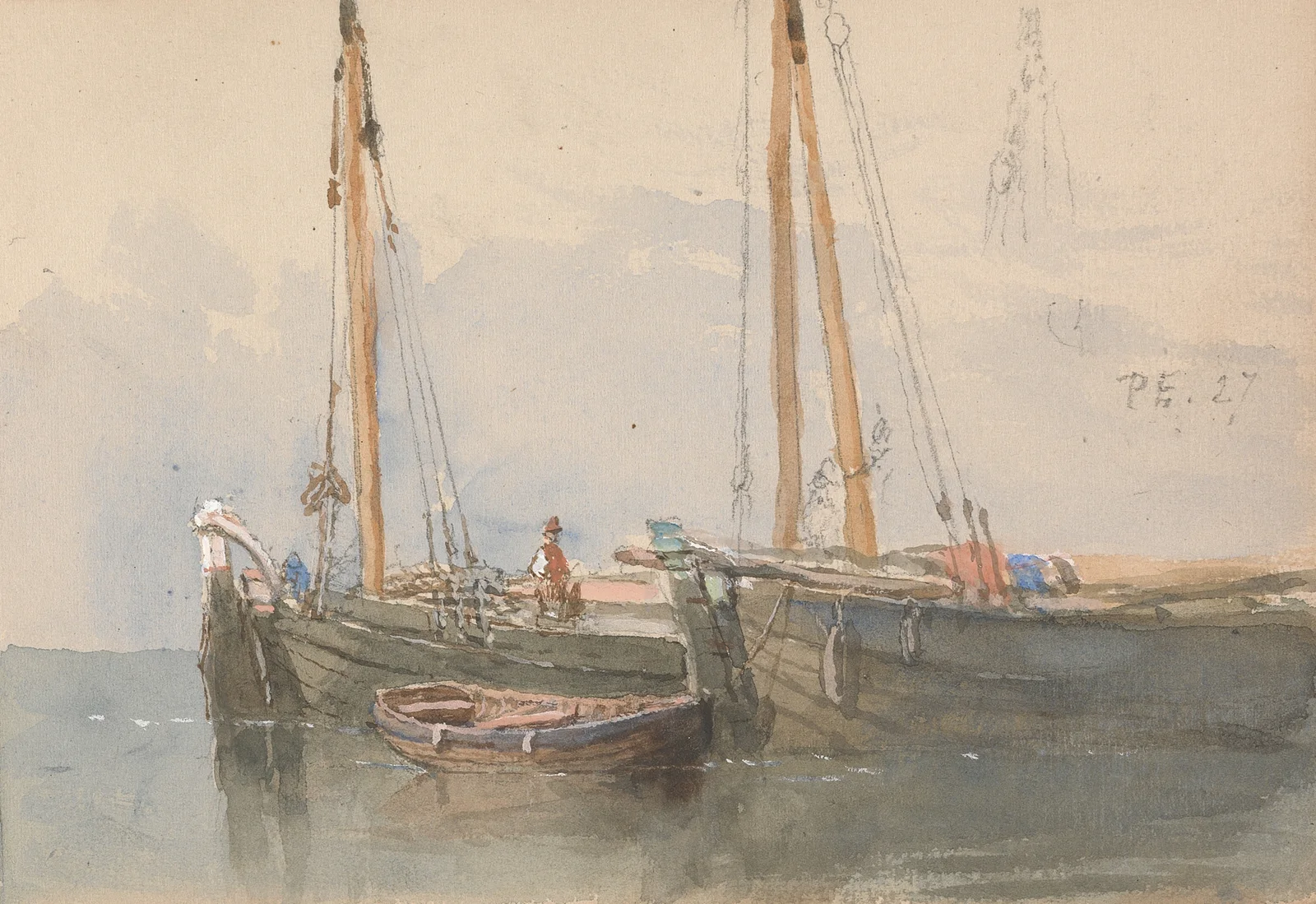 Three Boats av Clarkson Stanfield