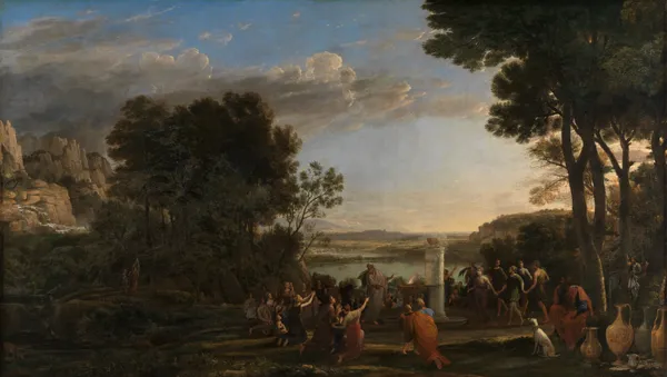 Die Anbetung des Goldenen Kalbes av Claude Lorrain