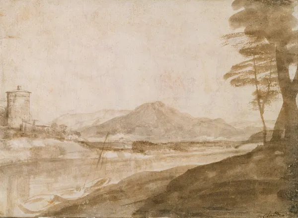 Landscape av Claude Lorrain