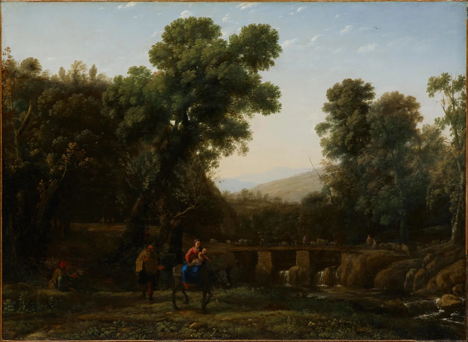 The Flight into Egypt av Claude Lorrain