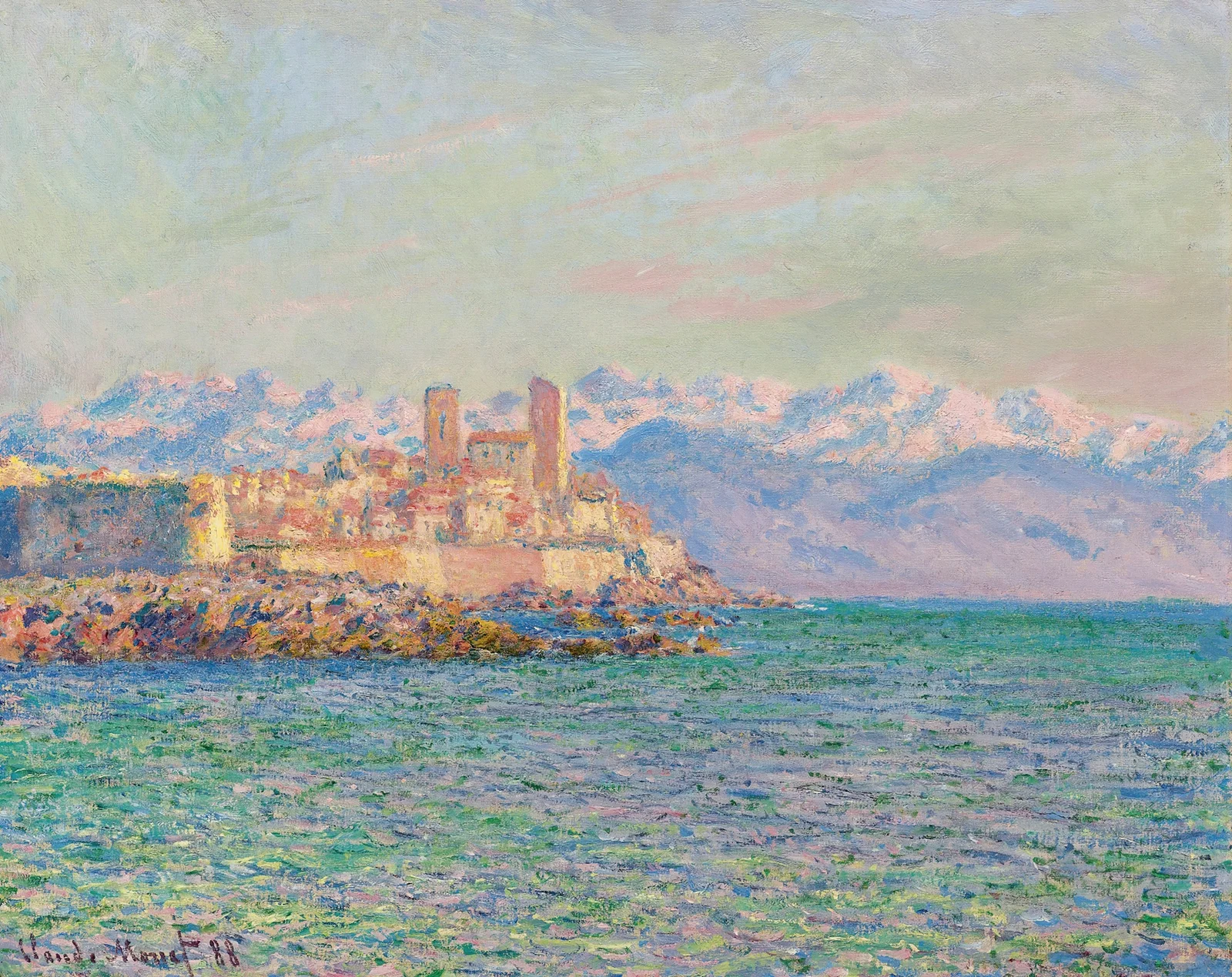 Antibes, Le Fort av Claude Monet