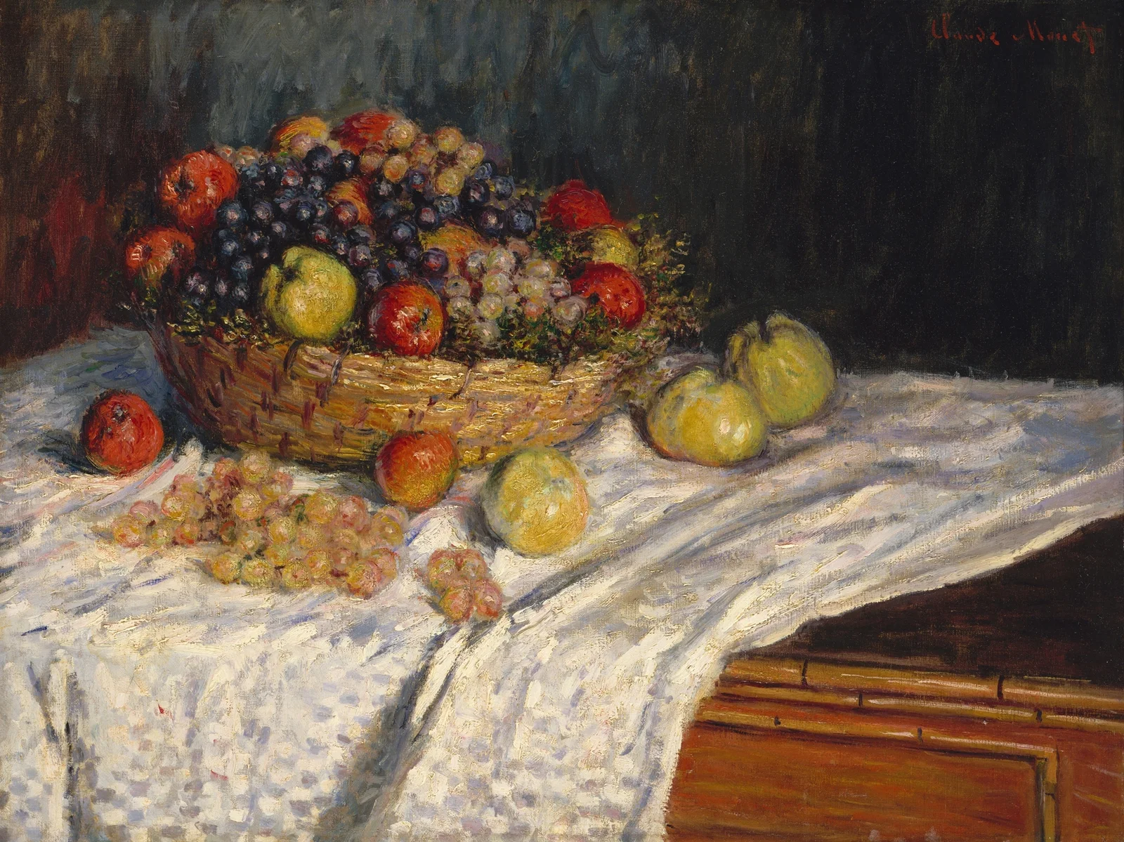 Apples and Grapes, 1879 av Claude Monet