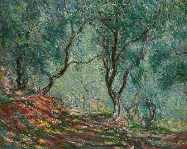 Bois d’oliviers au jardin Moreno av Claude Monet